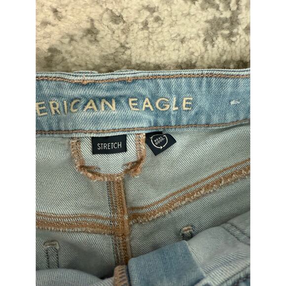 American Eagle Wide Leg Carpenter Stretch Jean Size 10 Short - Picture 4 of 4